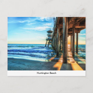 Huntington Beach Pier Postcard