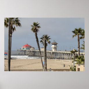 HUNTINGTON BEACH PIER POSTER