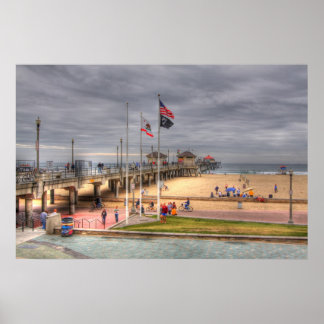 Huntington Beach Pier Poster