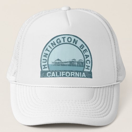 Huntington Beach Pier Trucker Hat
