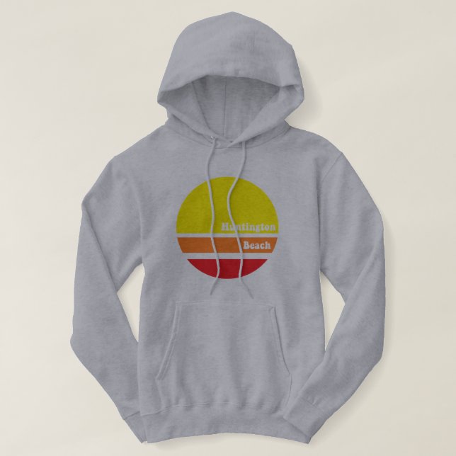 Huntington Beach retro hoodie (Design Front)