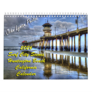 Huntington Beach. Scenes 2026 Calendar