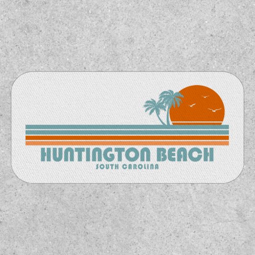 Huntington Beach South Carolina Sun Palm Trees Patch