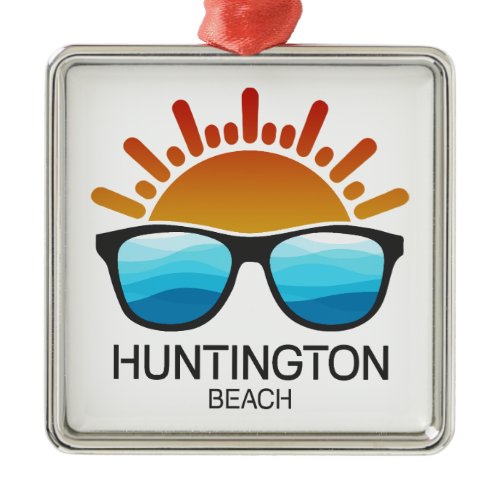 Huntington Beach South Carolina Sunglasses Metal Ornament