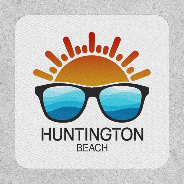 Huntington Beach South Carolina Sunglasses Patch (Front)