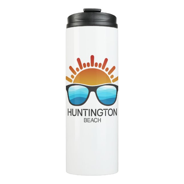 Huntington Beach South Carolina Sunglasses Thermal Tumbler (Front)