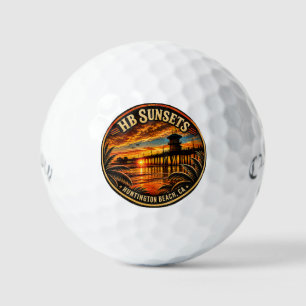 Huntington Beach Sunset Golf Balls - Callaway Soft