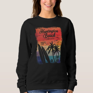 Huntington Beach Surf City California Vintage Dist Sweatshirt