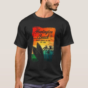 Huntington Beach Surf City California Vintage Surf T-Shirt