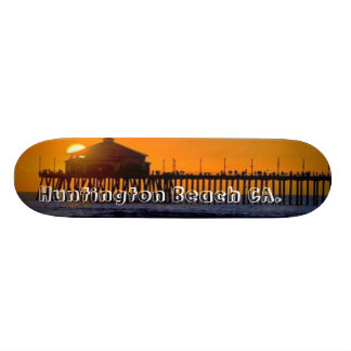 Huntington Beach Surf City Skating!. - Customized Skateboard Deck