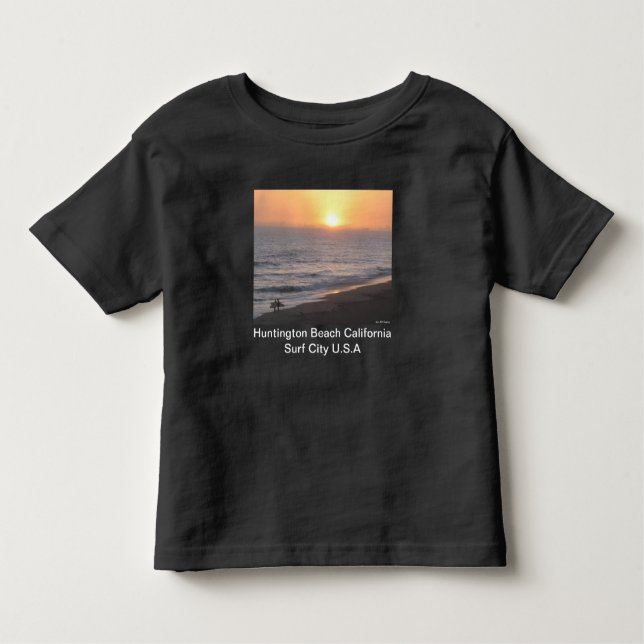 Huntington Beach "Surf City" Toddler T-shirt (Front)