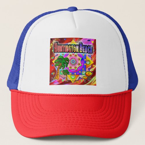 Huntington Beach Tropical Friends Hat