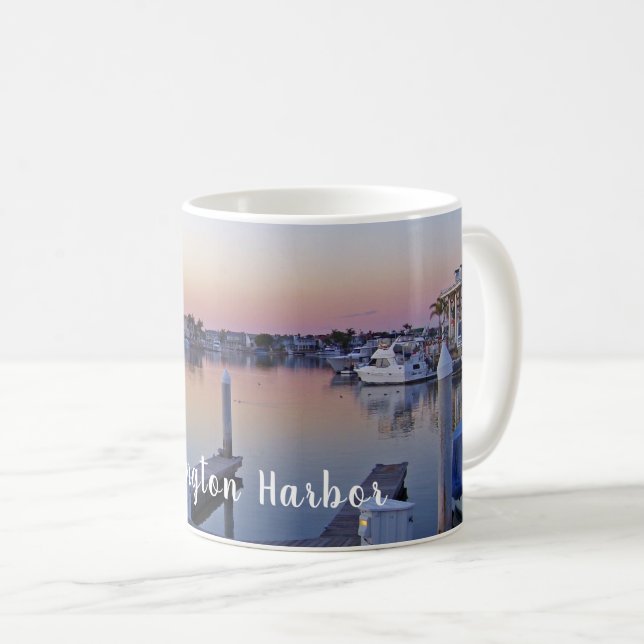 Huntington Harbor Sunset Coffee Mug (Front Right)