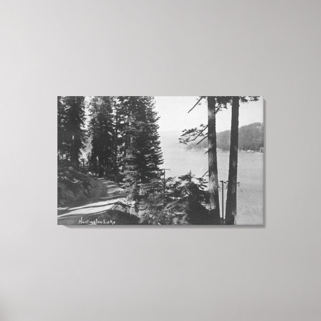 Huntington Lake, California View from Road Canvas Print (Front)