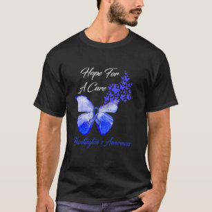 Huntington's Awareness Hope For A Cure Butterfly T-Shirt