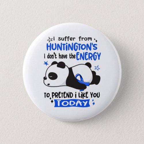 Huntingtons Awareness Month Ribbon Gifts Button