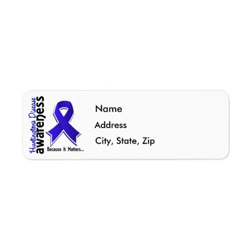 Huntingtons Disease Awareness 5 Label