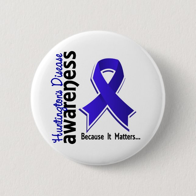 Huntington's Disease Awareness 5 Pinback Button (Front)
