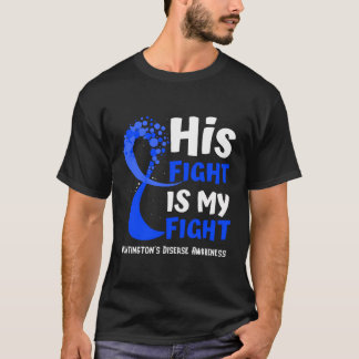 Huntington'S Disease Awareness Blue Ribbon Family T-Shirt
