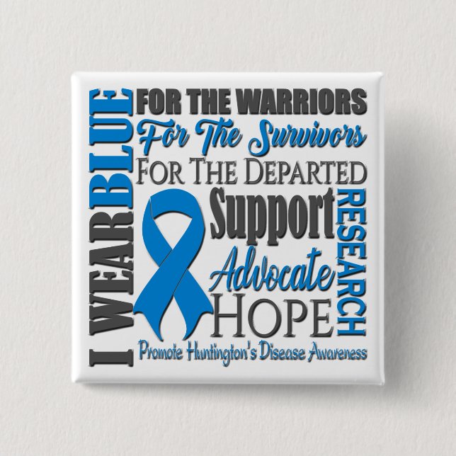 Huntington's Disease Awareness Button (Front)