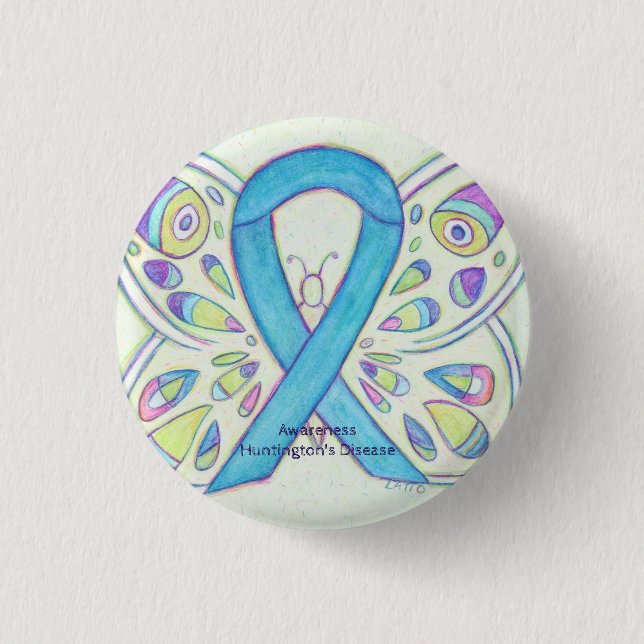 Huntington's Disease Butterfly Awareness Pin (Front)