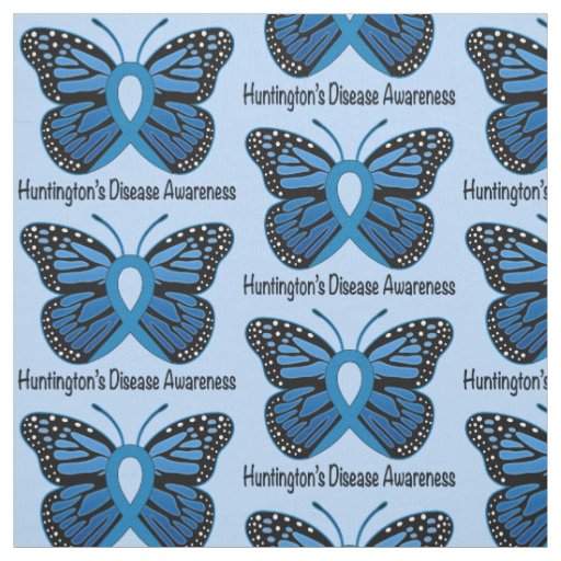 Huntington's Disease Butterfly of Hope Fabric