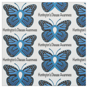 Huntington's Disease Butterfly of Hope Fabric