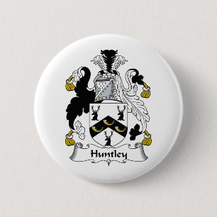 Huntley Family Crest Pinback Button