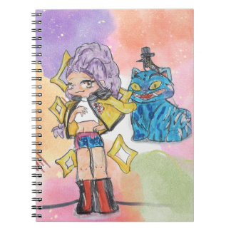 Huntrix Spiral Caderno Rumi e Tiger Cat Notebook