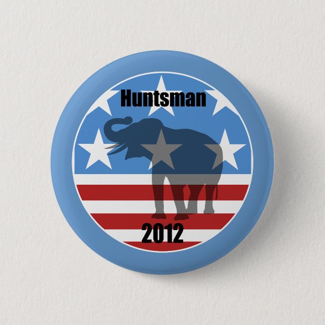 Huntsman 2012 pinback button (Front)