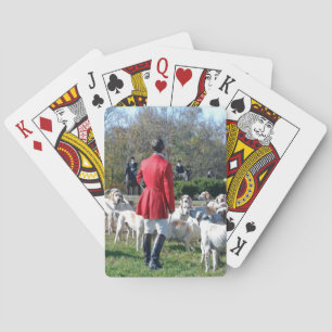 Huntsman and his hounds opening day poker cards