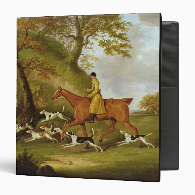 Huntsman and Hounds, 1809 (oil on canvas) 3 Ring Binder (Front/Inside)