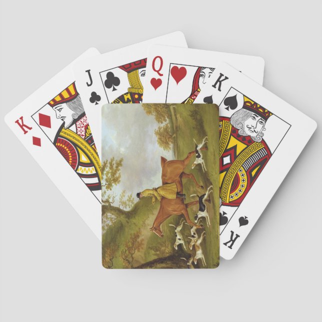 Huntsman and Hounds, 1809 (oil on canvas) Poker Cards (Back)