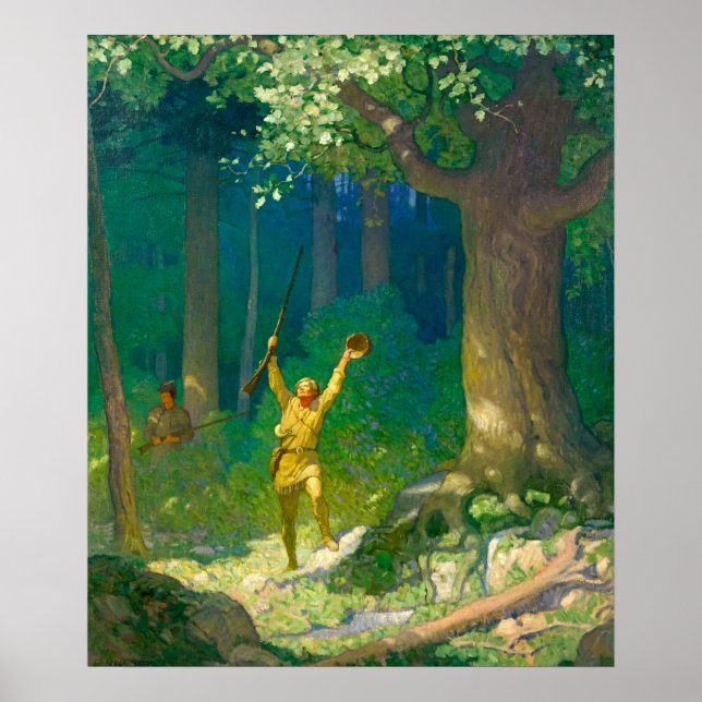 Huntsman by Newell Convers Wyeth Poster (Front)