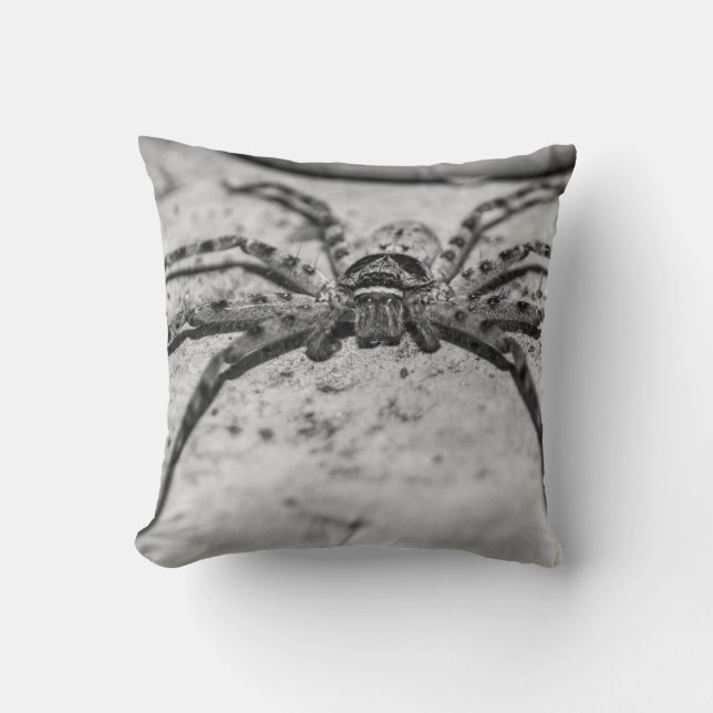 Huntsman Spider Throw Pillow (Front)