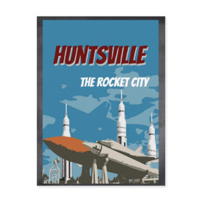 Huntsville, AL  Alabama Rocket Postcard