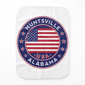 Huntsville, Alabama Baby Burp Cloth