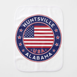 Huntsville, Alabama Baby Burp Cloth