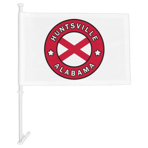Huntsville Alabama Car Flag