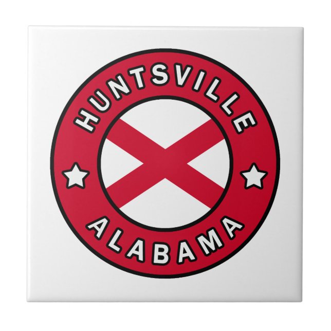 Huntsville Alabama Ceramic Tile (Front)