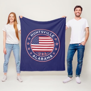 Huntsville, Alabama Fleece Blanket