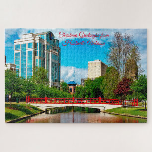 Huntsville Alabama Happy 4th of July Mom Jigsaw Pu Puzzle