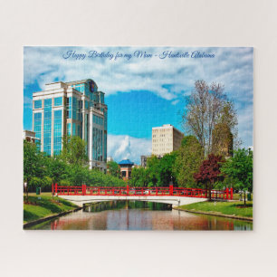 Huntsville Alabama Happy Birthday Mum Jigsaw Puzzle