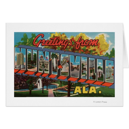 Huntsville, Alabama - Large Letter Scenes (Front Horizontal)