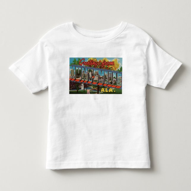 Huntsville, Alabama - Large Letter Scenes Toddler T-shirt (Front)