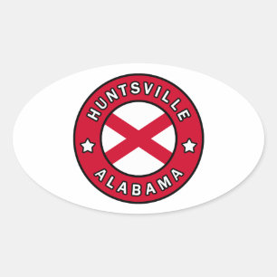 Huntsville Alabama Oval Sticker