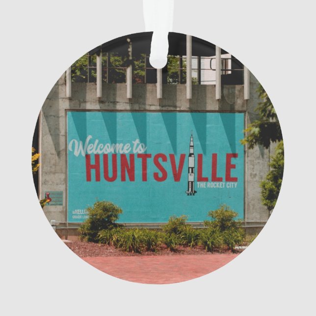 Huntsville Alabama Rocket City Ornament (Back)