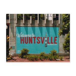 Huntsville Alabama Rocket City Postcard