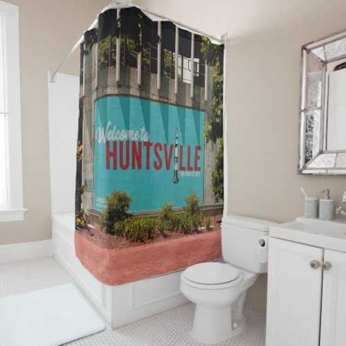 Huntsville Alabama Rocket City Shower Curtain