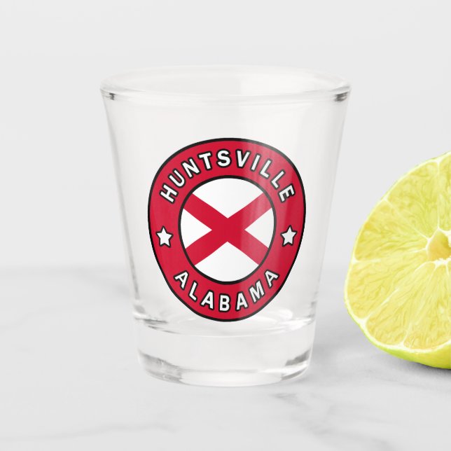 Huntsville Alabama Shot Glass (Front)